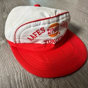 Vintage Burger King AAFES Yokota Japan Snapback Hat – Clean – Rare
